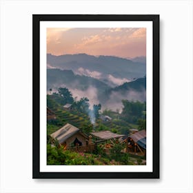 Sunrise In Thailand Art Print