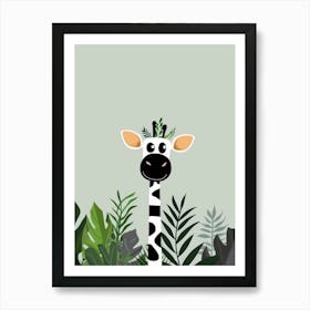 Giraffe In The Jungle 13 Art Print