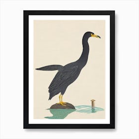 Cormorant Illustration Bird Art Print