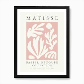 Minimalist Matisse Print Pink 3 Art Print