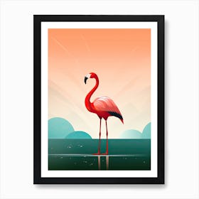 Timeless Flamingo Serenade Art Print