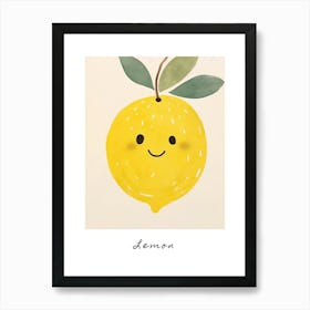 Friendly Kids Lemon 4 Poster Art Print