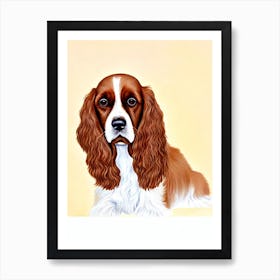 English Cocker Spaniel Illustration Dog Art Print