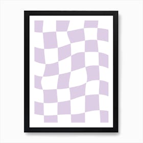 Checkerboard - Lilac Poster