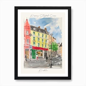 Poster Of Dublin, Dreamy Storybook Illustration 4 Art Print