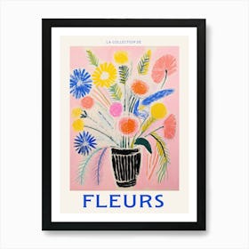 French Flower Poster Everlasting Flower Art Print