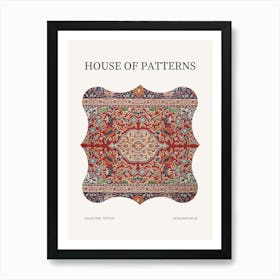 Textile Pattern Poster 1 Art Print