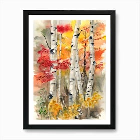 Birch Trees Art Print