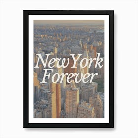 New York Retro Travel Photography Poster