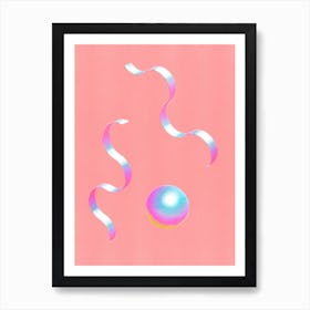 Pink 3d Abstract Poster