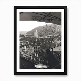 Man Looking Over Prague Art Print