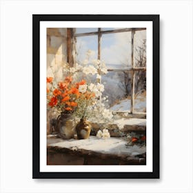 Old Stone Farm Winter 11 Art Print