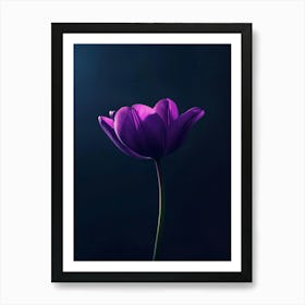 Purple Tulip Art Print