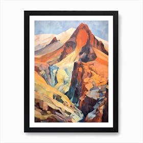 Mount Teide Spain 2 Mountain Painting Art Print