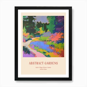 Colourful Gardens Smith College Botanic Garden Usa 4 Red Poster Art Print