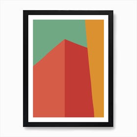 Abstract Structure 2 Vivid Colours Art Print
