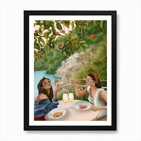 Tasting the Amalfi Breeze Art Print