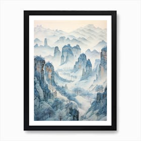 Zhangjiajie National Forest Park China 3 Art Print