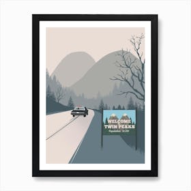 Welcome To Twin Peaks Art Print