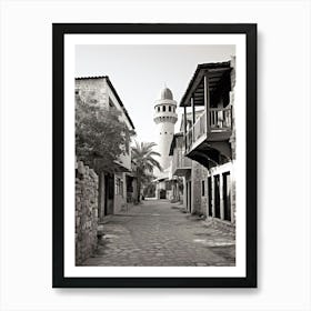 Antalya, Turkey, Photography In Black And White 7 Art Print