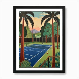 Tennis Court 4 Art Print