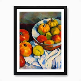 Acorn Squash 2 Cezanne Style vegetable Art Print