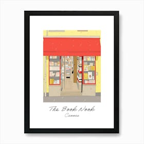 Cannes The Book Nook Pastel Colours 3 Poster Art Print