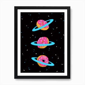 Wall Art Sugar Rings Of Saturn Art Print