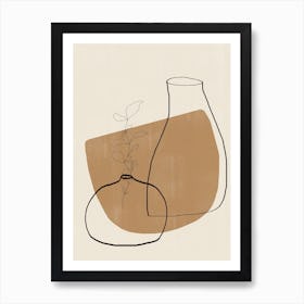 Vases And Plants Art Print