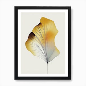 Ginkgo Leaf Abstract 5 Art Print