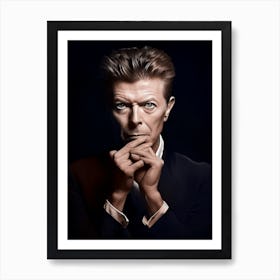 Color Photograph Of David Bowie 2 Art Print