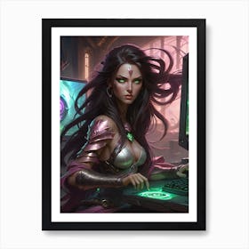 Gamer Warrior Woman. Sophia Brave 1 Art Print