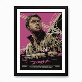 Drive stuntman Art Print