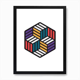 Impossible Hexagon 2 Art Print