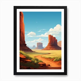 Monument Valley Landscape Art Print