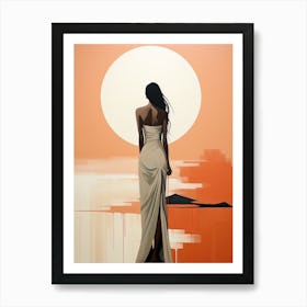 Tribal Serenity, Boho Art Style Art Print