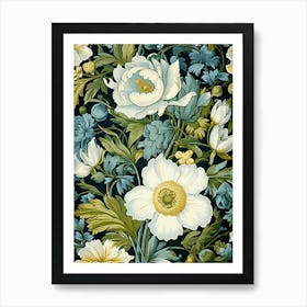 Floral Wallpaper 226 Art Print