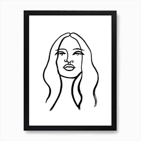 Porträt Poster Minimalistisch für Wohnzimmer