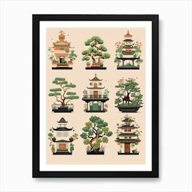 Bonsai Tree Japanese Style 12 Art Print