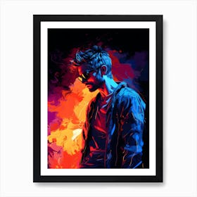 Man In Sunglasses Art Print