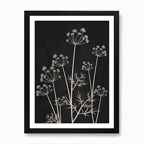 Minimalist Dandelion 2 Art Print