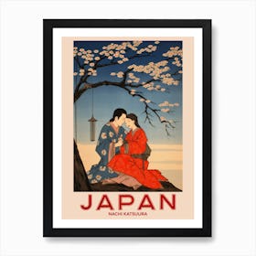 Nachi Katsuura, Visit Japan Vintage Travel Art 4 Art Print