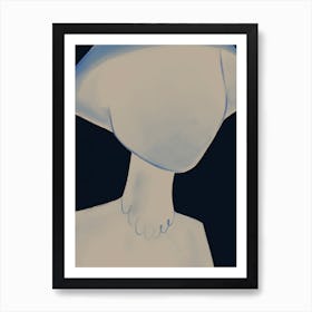 Blue Girl Art Print