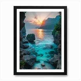 Sunset In Bali Art Print