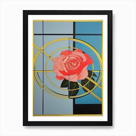 Camelia Flower Still Life  4 Abstract Expressionist Art Print