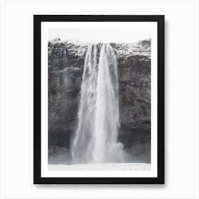 Seljalandsfoss Waterfall In Iceland 2 Art Print