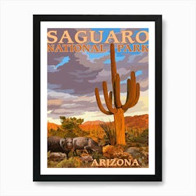 Saguaro National Park 1 Art Print