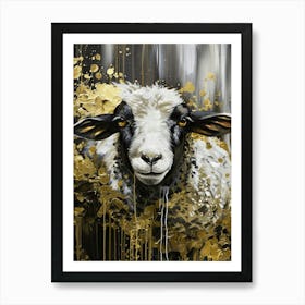 Gold Sheep 1 Art Print