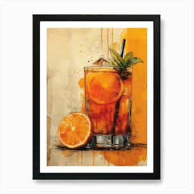 Orange Juice 1 Art Print