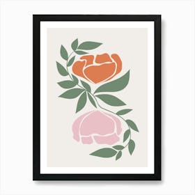 Scandinavian Flowers Art Print